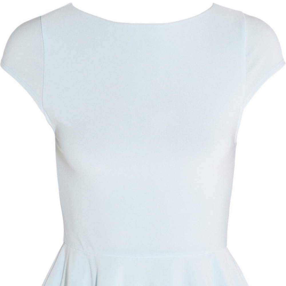 Alice and Olivia Ella Stretch Crepe Jersey Peplum
